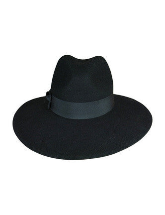 Black Felt Wide-Brim Fedora - Alaska by Ace of Something