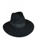 Black Felt Wide-Brim Fedora - Alaska by Ace of Something